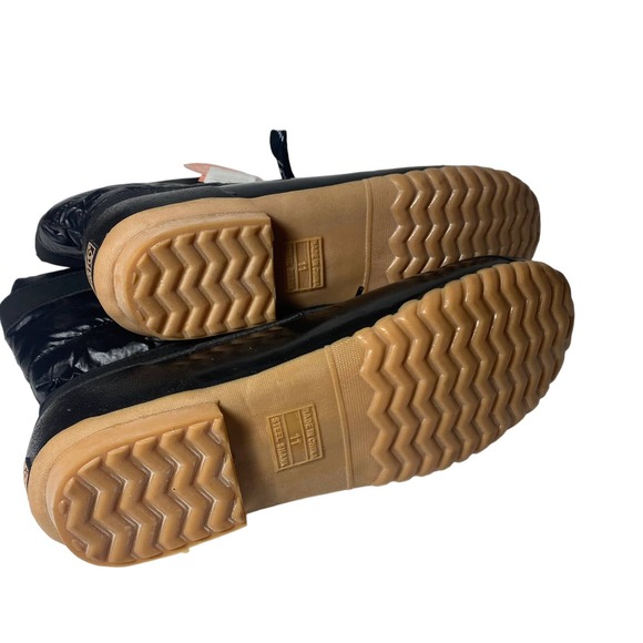 Sporto Thermolite Black Liquid Look Snow Boots NWT NEW Size 11 Womens - Picture 8 of 9